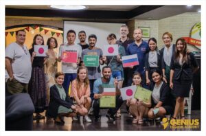 Students from around the world in Genius English
